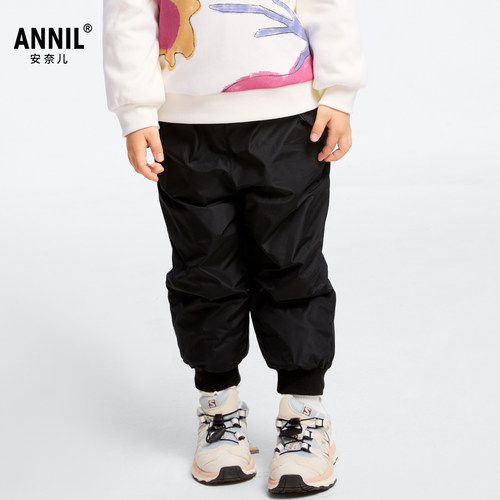 【商场同款】安奈儿童装女童羽绒裤2024冬新款防风保暖XG446758
