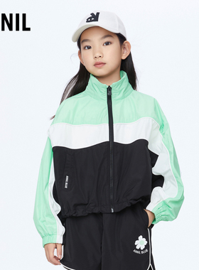 【商场同款】安奈儿童装女童夹克外套2024新款春休闲时尚AG415588