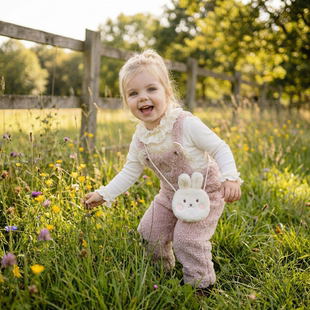女童外套2026新款冬装洋气儿童加厚连帽牛角扣大衣宝宝毛呢棉服潮