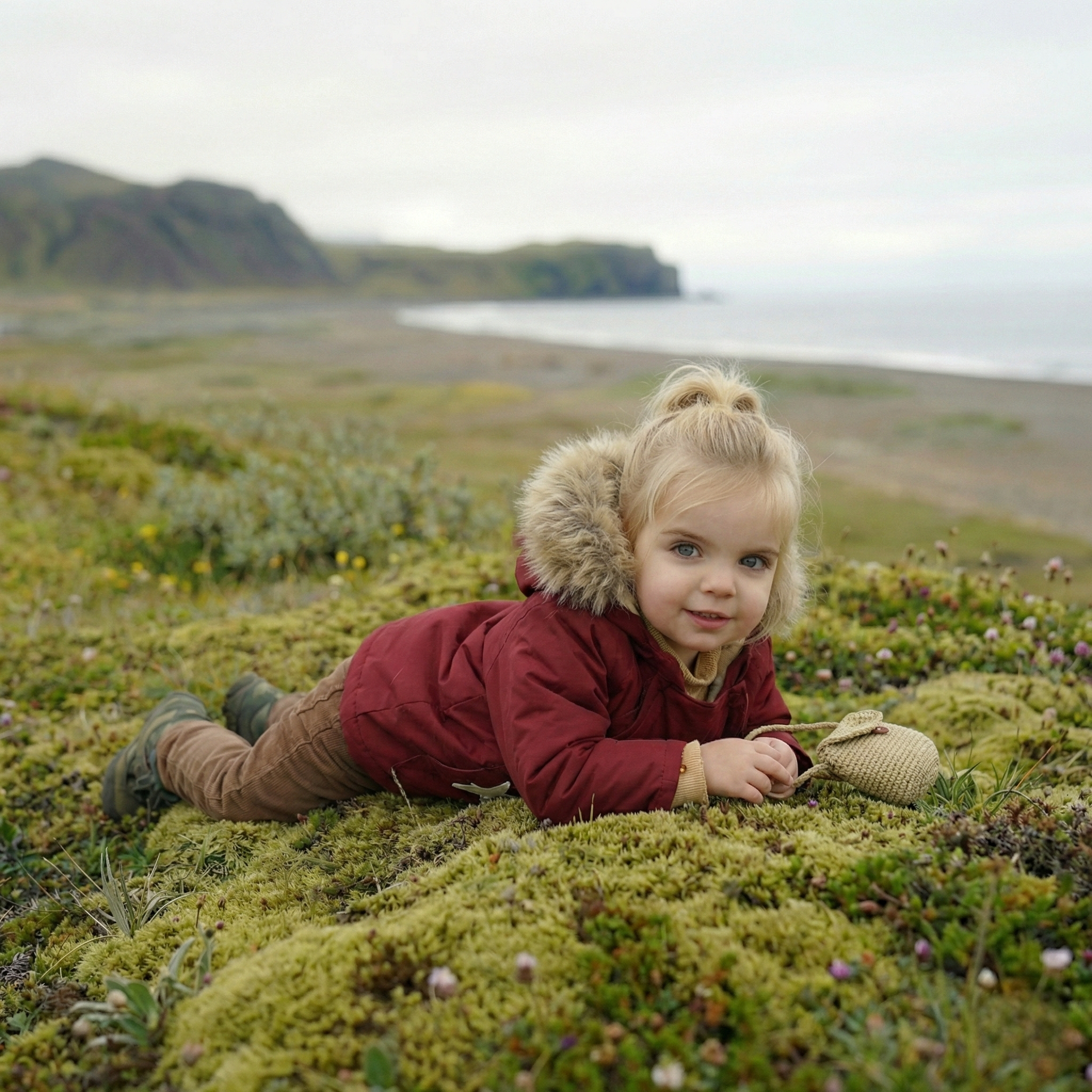 儿童派克服2026新款冬装洋气女童棉服宝宝大毛领加厚工装外套五角