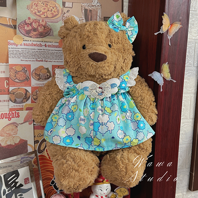 28cm巴塞罗熊16cm衣服毛绒玩偶衣服36cm小熊娃衣47cm泰迪熊娃衣