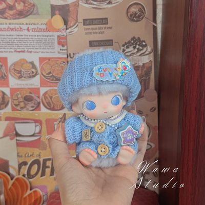 dimoo新生日记娃衣可爱宝宝服新款盲盒着替换装娃衣哭娃10cm棉花