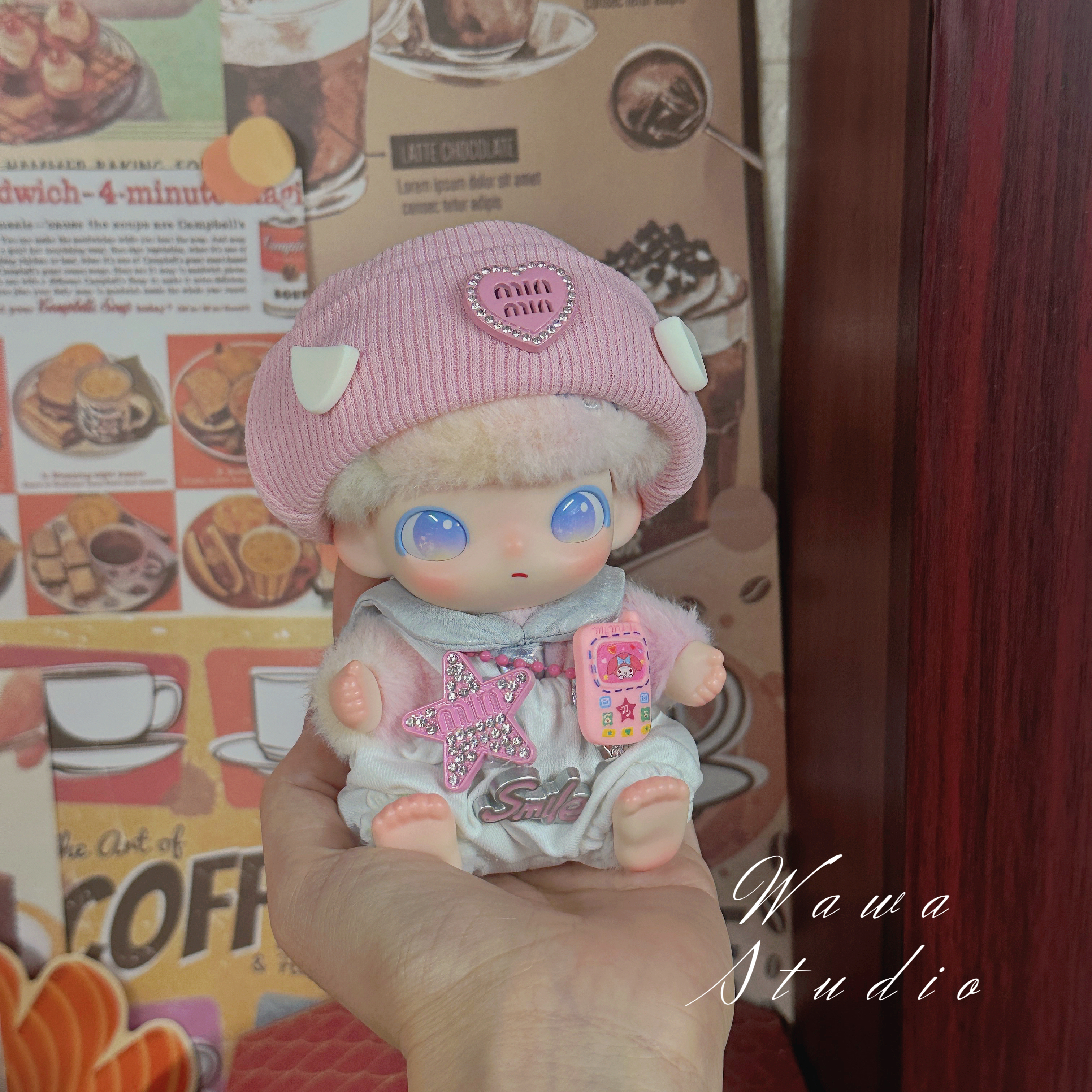 dimoo新生日记娃衣可爱宝宝服新款盲盒着替换装娃衣哭娃10cm棉花