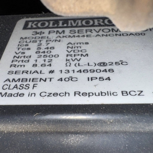 科尔摩根伺服电机AKM44E ANCNDA00