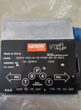 威格士液压比例阀02-397870 DG4V4-012A-M-S3-PA5W-B-5-10-S633