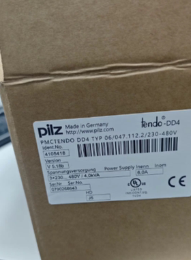皮尔兹伺服驱动器06/047/112.2/230-480V IDENT.NO.4105418
