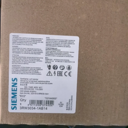 西门子软启动器3RW3034-1AB1  3RW3034-1AB04