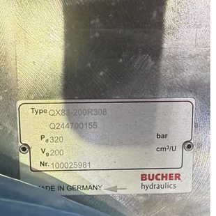 BUCHER布赫齿轮泵 200R308 QX83