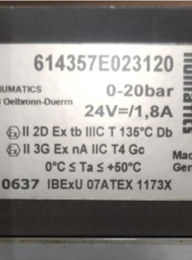 ASCO电控比例阀614357E023150 货期10周