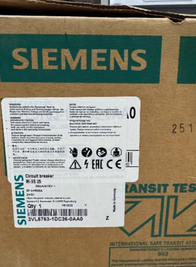 SIEMENS/西门子塑壳断路器 3VL5763-1DC36-0AA0