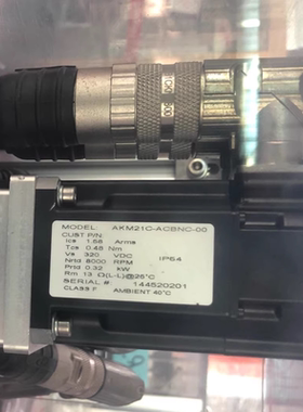 KOLLMORGEN科尔摩根伺服电机 AKM21C-ACBNC-00，功率0.32kW