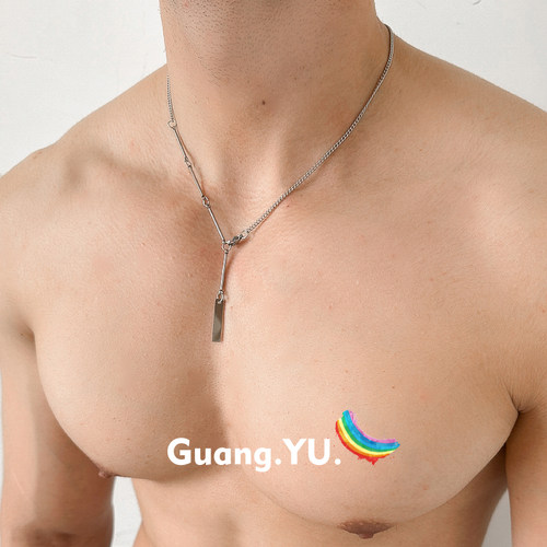 GuangYu流苏冷淡风锁骨链吊坠
