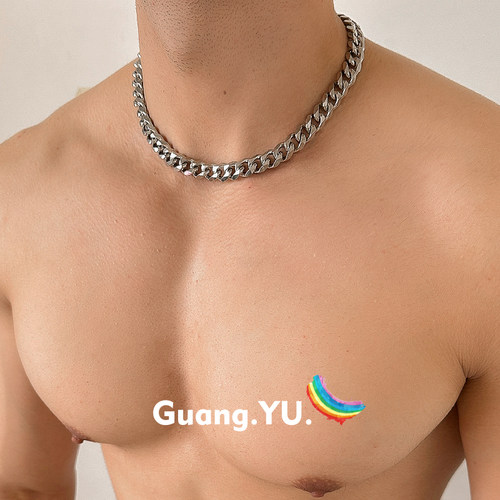 GuangYu街头嘻哈粗古巴链高级感