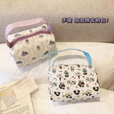 可爱猫咪立体手提袋大容量化妆包外出旅行便携洗漱收纳包萌创合集