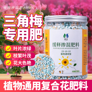 三角梅专用肥缓释肥植物通用复合花肥料防治黄叶富含氮磷钾颗粒肥