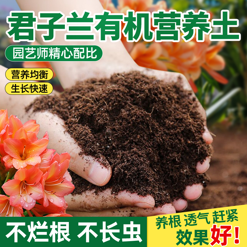 君子兰花专用营养土花卉盆栽肥料