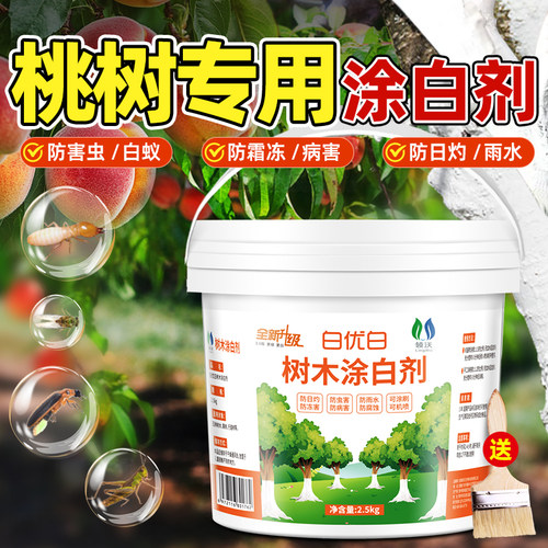 桃子树专用涂白剂抗寒防冻防虫