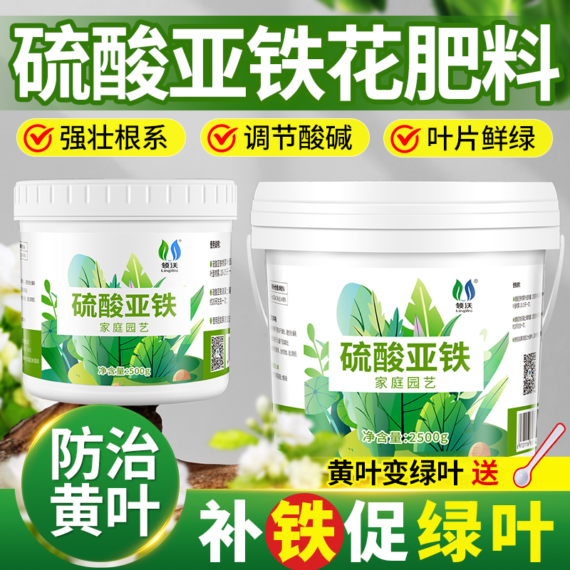 硫酸亚铁肥料花卉用酸性肥防黄叶
