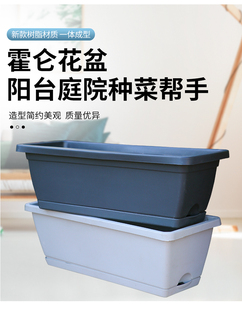阳台种菜盆种花神器长方形大号花盆塑料长条加仑盆蔬菜盆栽种植盆