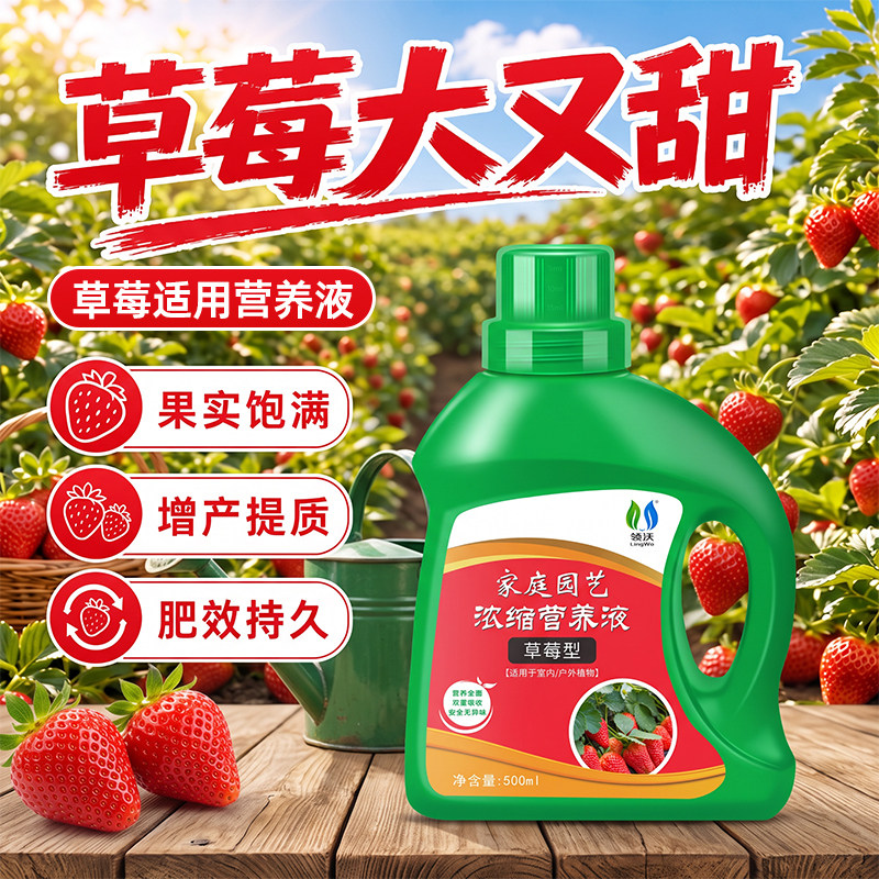 草莓专用肥营养液花卉果蔬绿植盆栽家用农用种菜专用液体型营养液