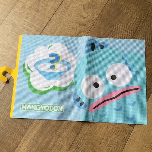 全新kkv三丽鸥丑鱼汉顿hangyodon特斯林隔热餐垫系列西餐桌垫锅垫