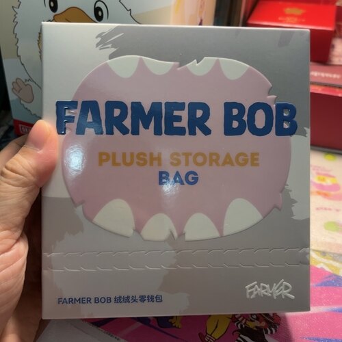 全新FindingUnicorn正品FarmerBob绒绒头零钱包盲盒收纳包耳机包