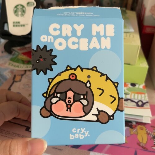 全新泡泡玛特Crybaby哭娃泪流成河系列手办盲盒可爱卡通公仔海兔