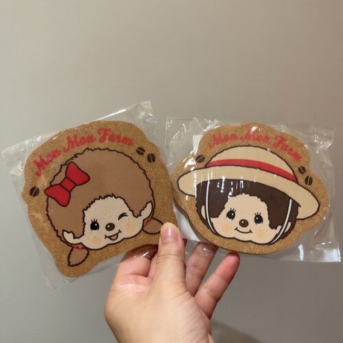 全新miniso快闪限定萌趣趣咖啡农场系列杯垫monchhichi隔热垫可爱