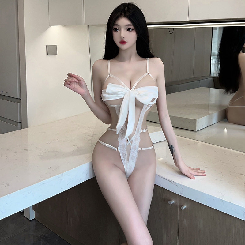 姬GILL性感睡裙连体衣长筒网袜酒吧夜店少女丝带女三点式蕾丝火辣