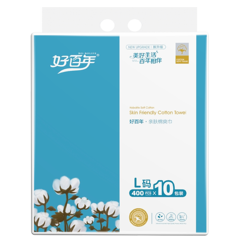 好百年抽纸10包L码100抽纸巾