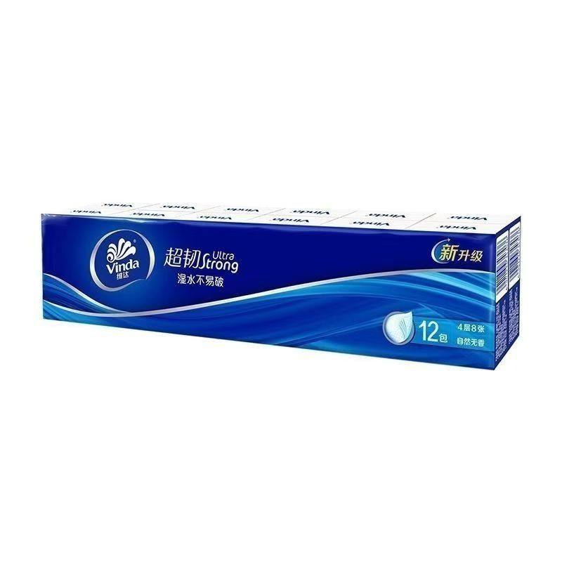 4层12包手帕纸维达印花