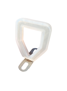 手持式电焊叼嘴电焊咬嘴口叼防滑防护面罩焊帽方款红钢纸