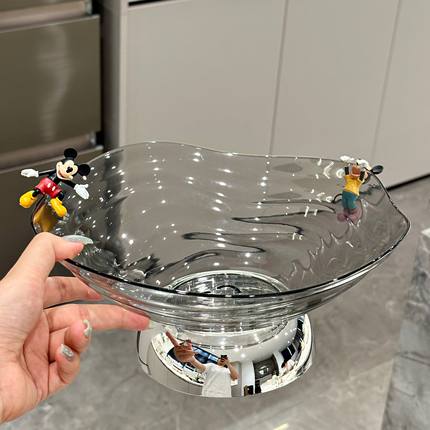 沥水水果盘客厅家用茶几2025新款高档轻奢糖果盘子前台零食摆放盘
