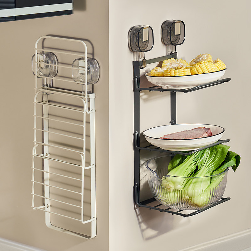 吸盘备菜置物架高级感轻奢火锅配菜盘家用可折叠多层蔬菜托盘神器,餐饮具,盘,淘宝优惠券,粉丝福利购,淘宝优惠卷
