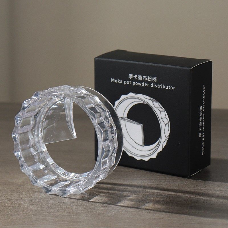 咖啡布粉器摩卡壶布粉器单阀双阀通用咖啡配件防飞粉不撒粉填粉器