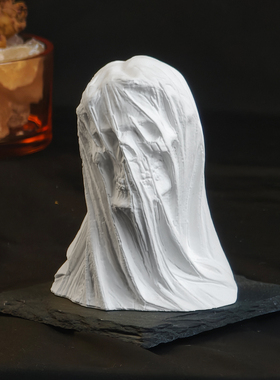 高级感骷髅香薰石膏摆件