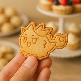 明日方舟龙泡泡卡通饼干模具令年黍夕二次元立体按压印花烘焙模具