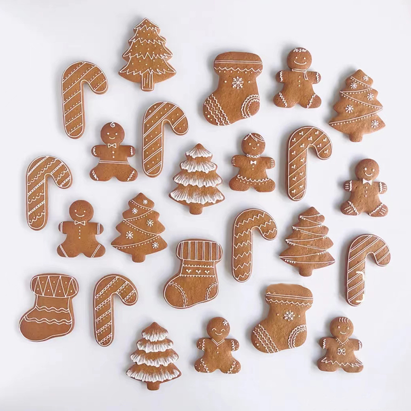 多连一起按压操作快饼干模具