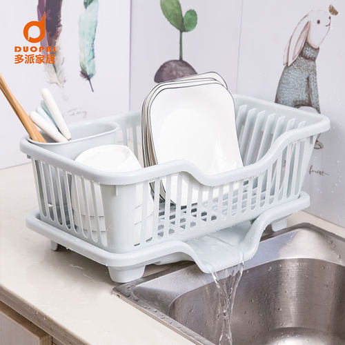 沥水架餐具置物架家用洗菜篮厨房收纳篮桌面洗碗沥水架碗碟收纳