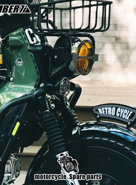 适用于本田CC110宗申yami野米军刀190改装复古通用挡泥板风刃配件