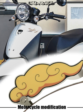 适用于五羊本田PCX新大洲本田自由today改装前挡泥板个性复古装饰