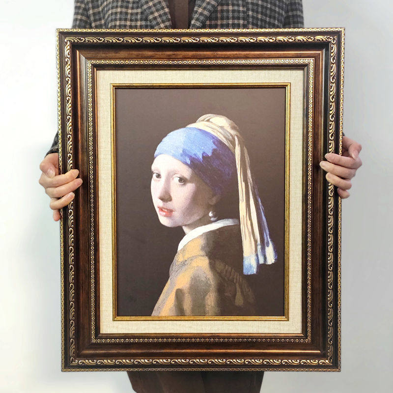 美式画框油画框外框装裱架数字油画外框任意尺寸装饰镜框挂墙