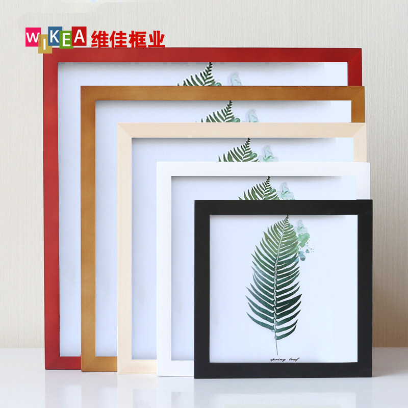 实木相框空框正方形画框木质6寸