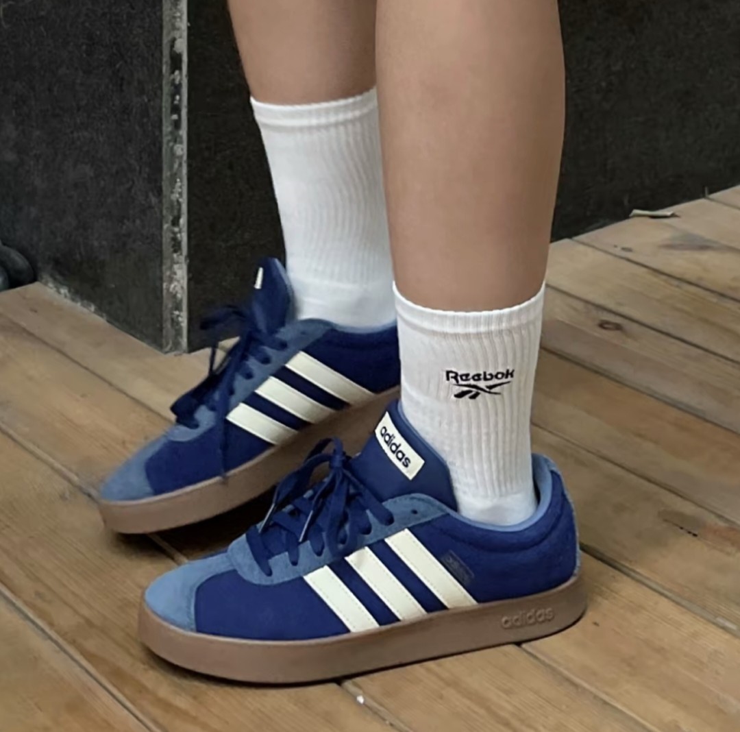 阿迪达斯adidas neo VL Court 舒适百搭低帮休闲防滑T头鞋
