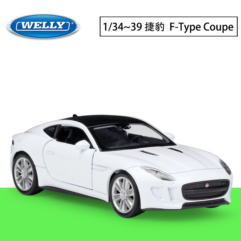 WELLY威利1:36捷豹JAGUAR F-Type Coupe仿真合金汽车模型成品
