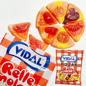 现货 西班牙VIDAL水果披萨趣味软糖果汁橡皮糖食玩儿童零食包邮