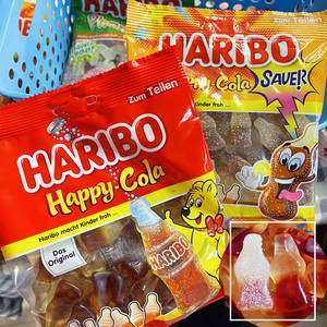 德国进口！Niko爱吃的Haribo哈瑞宝可乐味橡皮糖儿童软糖果圣诞