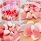 恋爱告白德国口力接吻糖kiss草莓味橡皮糖酸小虫零食混合水果软糖