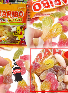 德国进口！哈瑞宝李灿烈酸粉糖果可乐味樱桃鳄鱼酸爽甜糖EXO