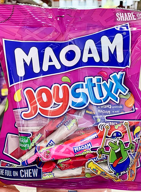 德国毛姆Maoam水果软糖酸奶棒哈瑞宝长条独立包装酸糖果圣诞零食